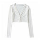 High Waist Slimming All Match Super Short top Bottoming Shirt