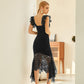 Dress Green Solid Color Suspender Skirt Dress Explosive Bandage Skirt