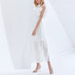 Lace Perspective High Waist Slim Sleeveless Long Dress