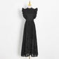 Lace Perspective High Waist Slim Sleeveless Long Dress