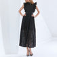 Lace Perspective High Waist Slim Sleeveless Long Dress