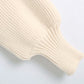 Arm High Collar Turtleneck Warmer Sweater