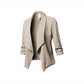 Pure Color Casual Cardigan Women's Small Suit