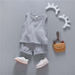 Lightweight Sweat-absorbent Pajamas For Kids Children's Sleeveless Cotton Gauze Vest