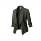 Pure Color Casual Cardigan Women's Small Suit