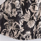 European And American Retro Style V-neck Print Cropped Top With Knot On The Back