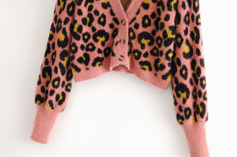 Loose Knit Cardigan Sweater Jacket Short Vest Two-piece Set