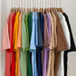 Nouveaux vêtements pour femmes, haut ample à manches mi-longues, couleur unie, multifonctionnel, pour étudiantes coréennes