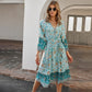Robe imprimée style bohème pour les vacances, été, femme