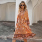 Robe imprimée style bohème pour les vacances, été, femme