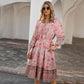 Robe imprimée style bohème pour les vacances, été, femme