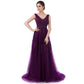 Robe de soirée longue dos nu sexy SSYFashion, robe de soirée élégante en dentelle verte à col en V pour la mariée