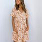 Summer Women Mini Dresses Spring Short Sleeve Dot Printed