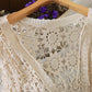 Summer Thin Cardigan Women'S Crochet Hollow Sweater Small Coat Vacation Sun Protection Shirt Short Shawl