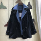 Stitching Denim Collar Casual All-Match Windbreaker