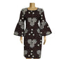Batik Printed Cotton Ladies Fashion Banquet Dress