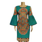 Batik Printed Cotton Ladies Fashion Banquet Dress