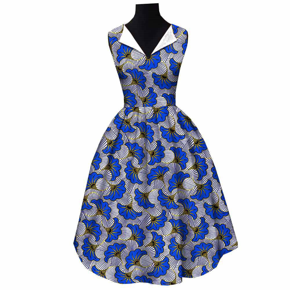 Robe nationale africaine en coton batik