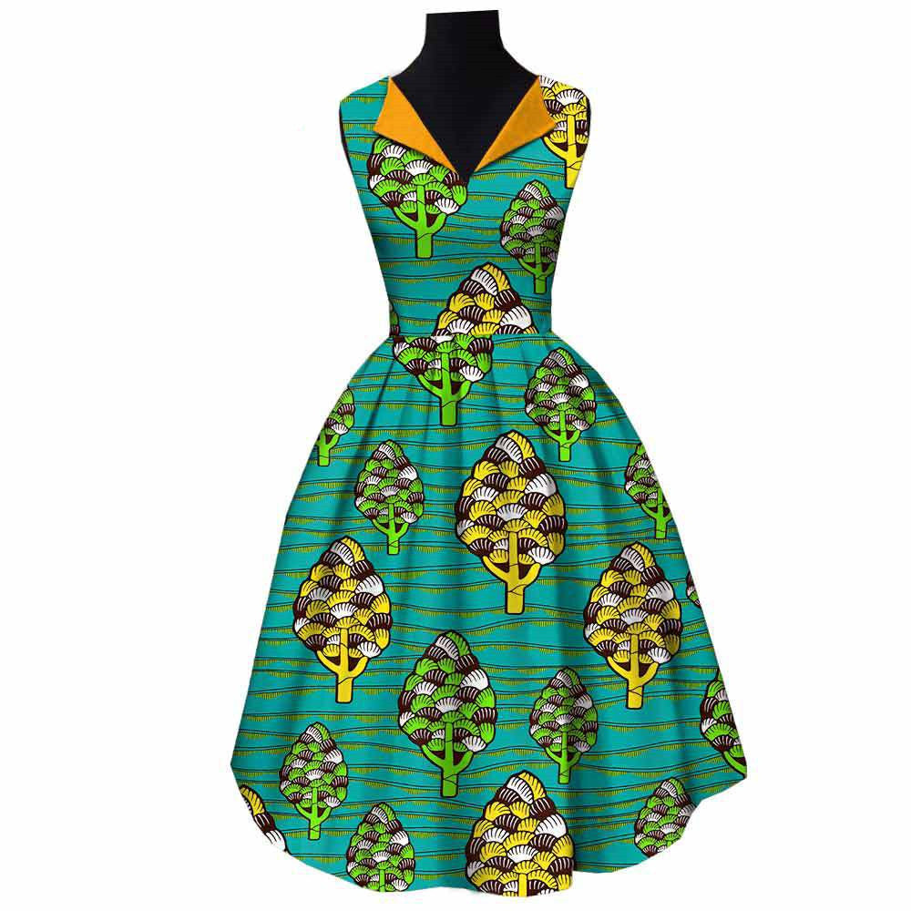 Robe nationale africaine en coton batik