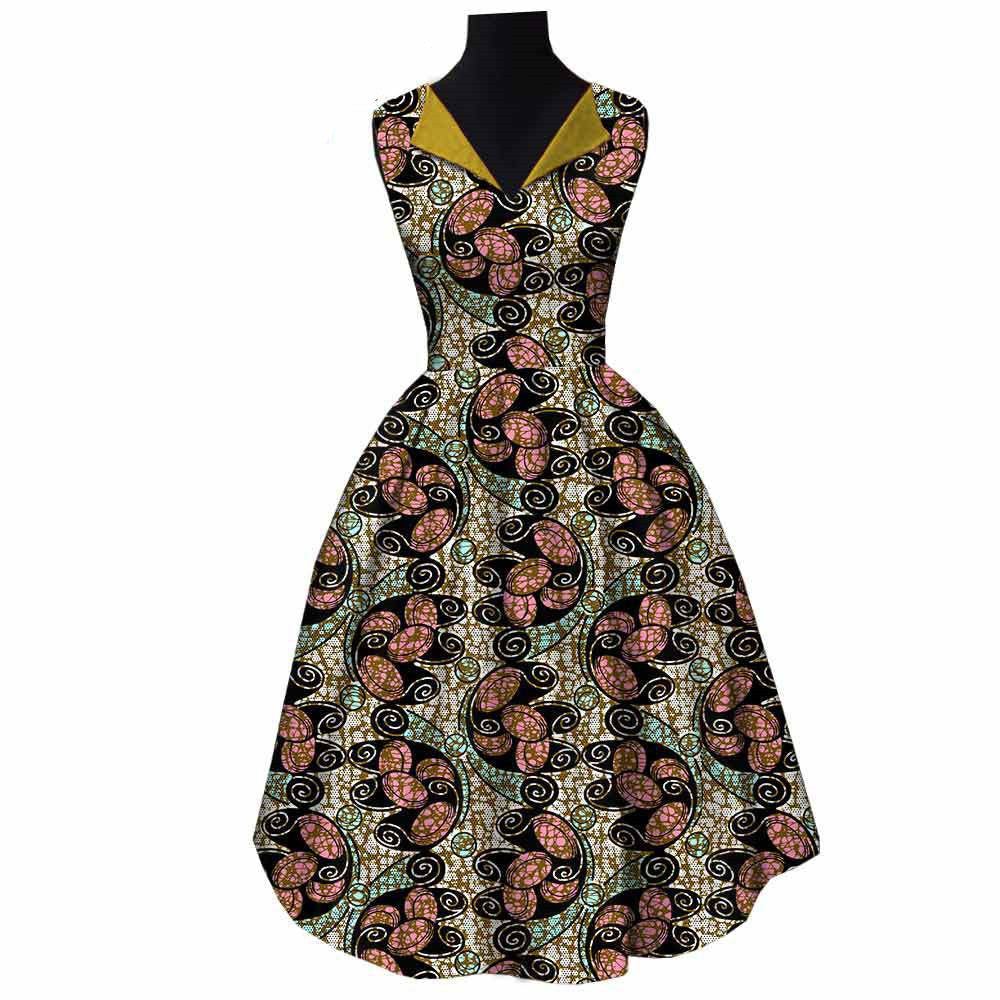 Robe nationale africaine en coton batik