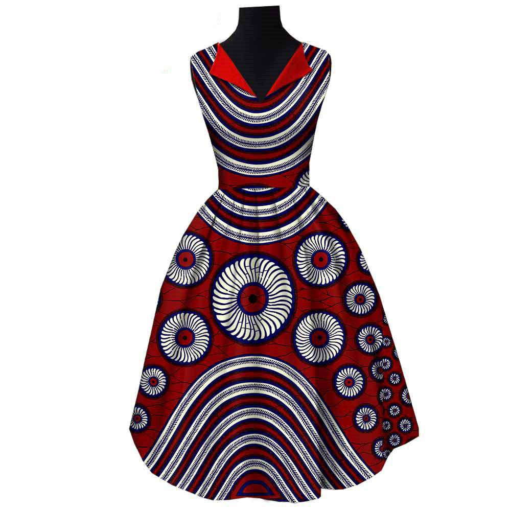 Robe nationale africaine en coton batik