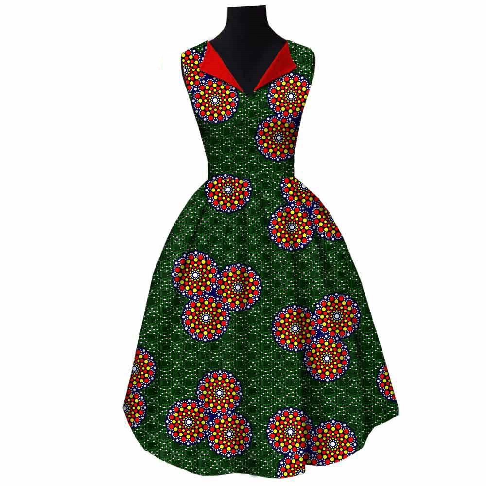 Robe nationale africaine en coton batik