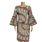Batik Printed Cotton Ladies Fashion Banquet Dress