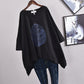 Printed Casual Split Mid-Length Short Sleeves