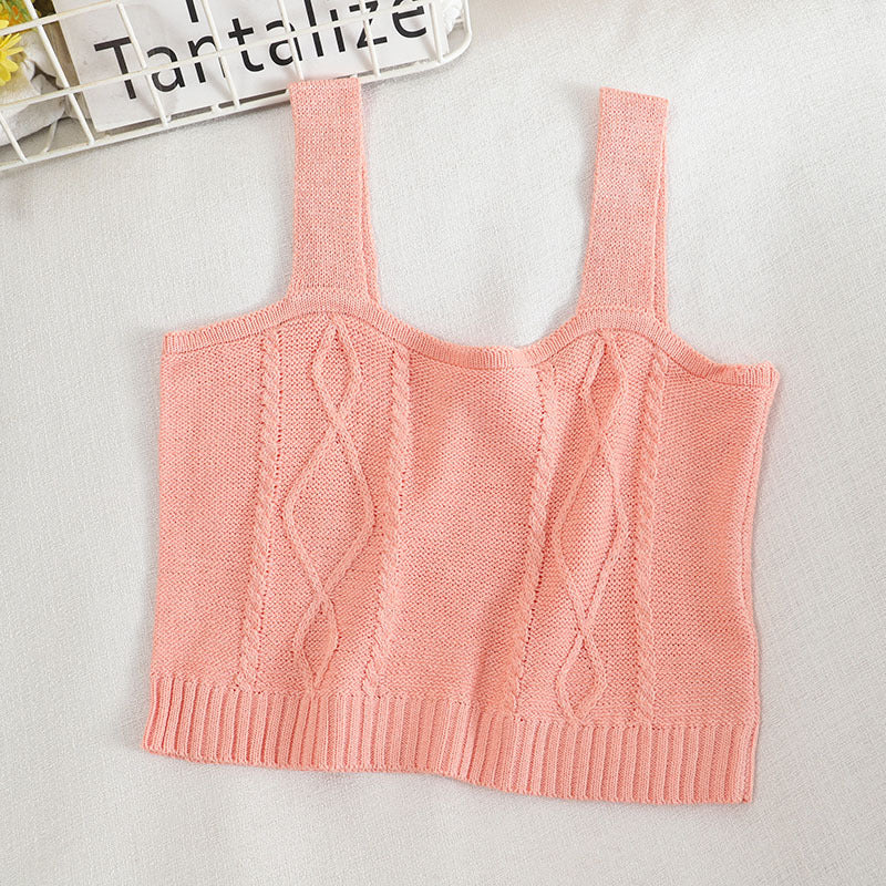 Women'S Knitted Suspender Vest With New Sweater In Autumn And Winter