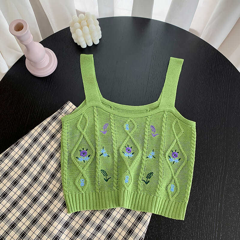 Women'S Knitted Suspender Vest With New Sweater In Autumn And Winter