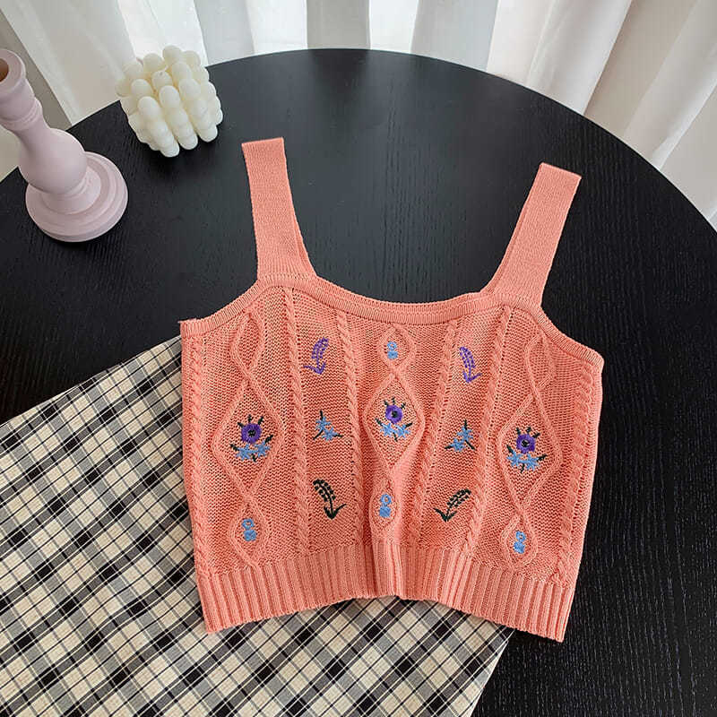 Women'S Knitted Suspender Vest With New Sweater In Autumn And Winter