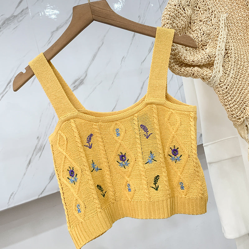 Women'S Knitted Suspender Vest With New Sweater In Autumn And Winter