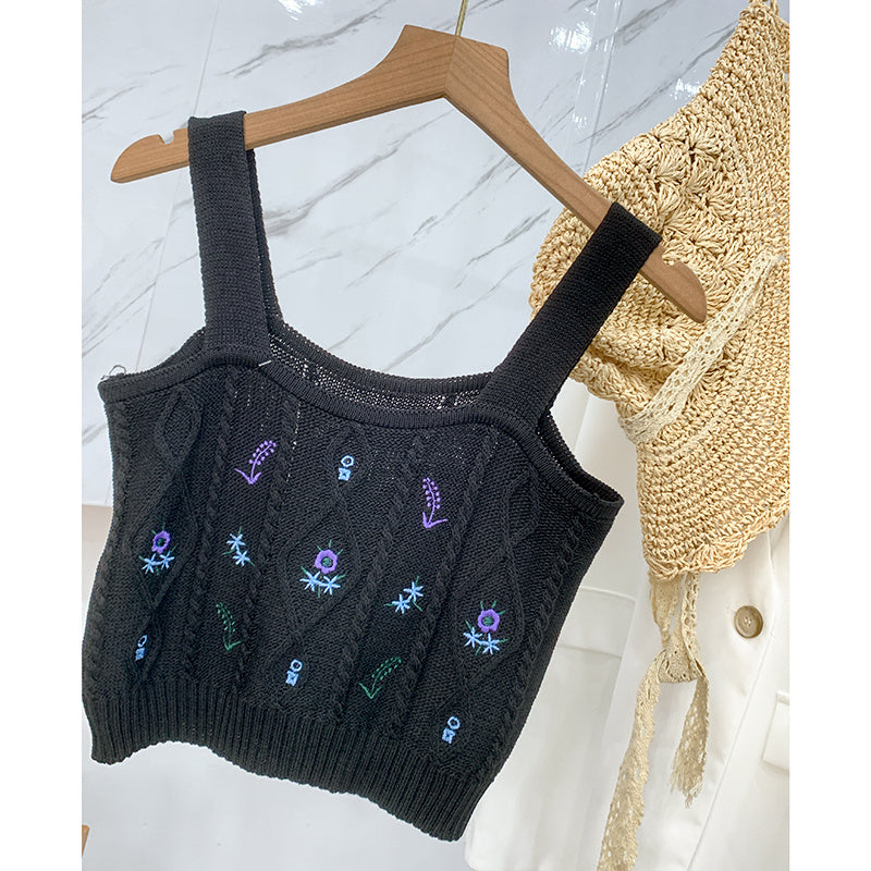 Women'S Knitted Suspender Vest With New Sweater In Autumn And Winter