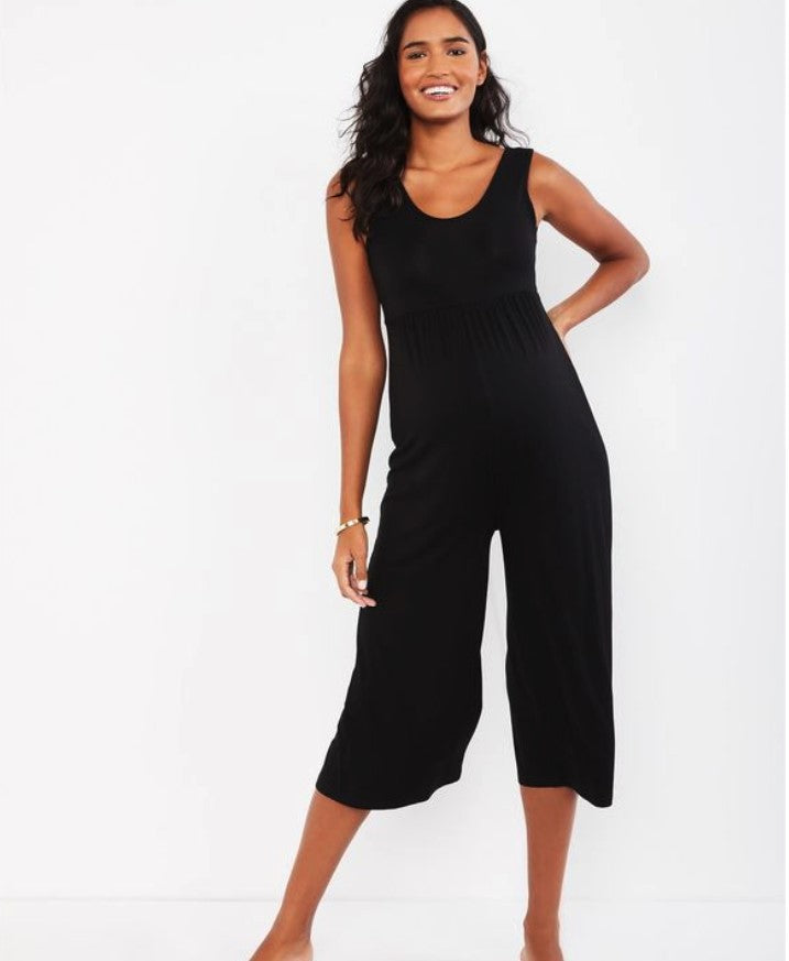 Sale Fashion Casual Maternity One-piece Wide Leg Pants Cropped Pants Maternity Wear