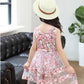 Robe de danse fleurie d'été pour bébé fille