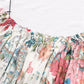 Fashion One Shoulder Design Fashion Print Chiffon Shirt