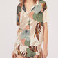 Ladies V-neck Casual Short Sleeve Shorts Set