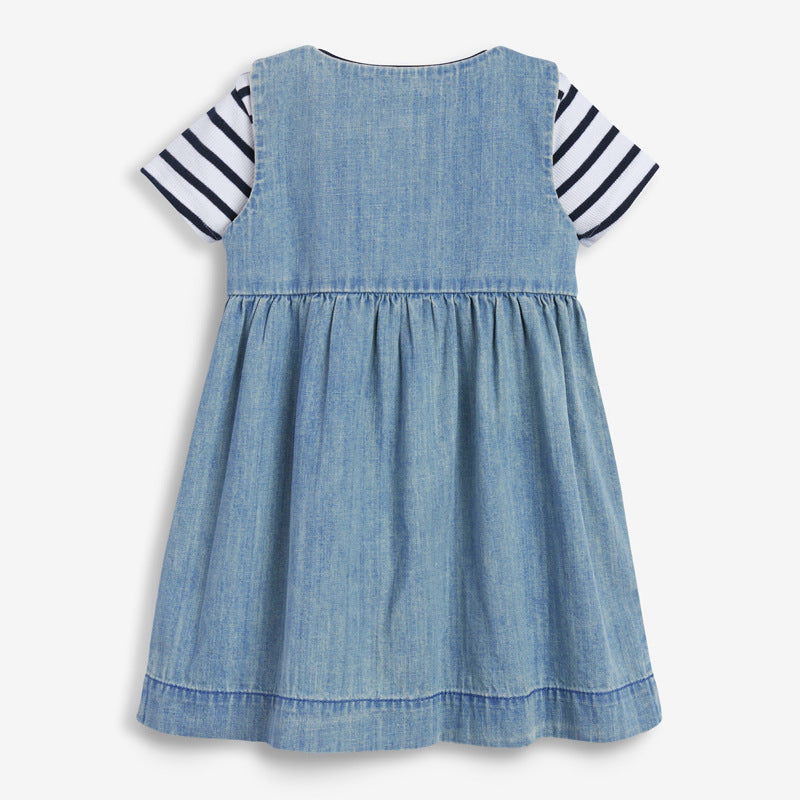 Robe sans manches en coton pour filles, nouvelle collection de vêtements pour enfants européens et américains, jupe pour enfants