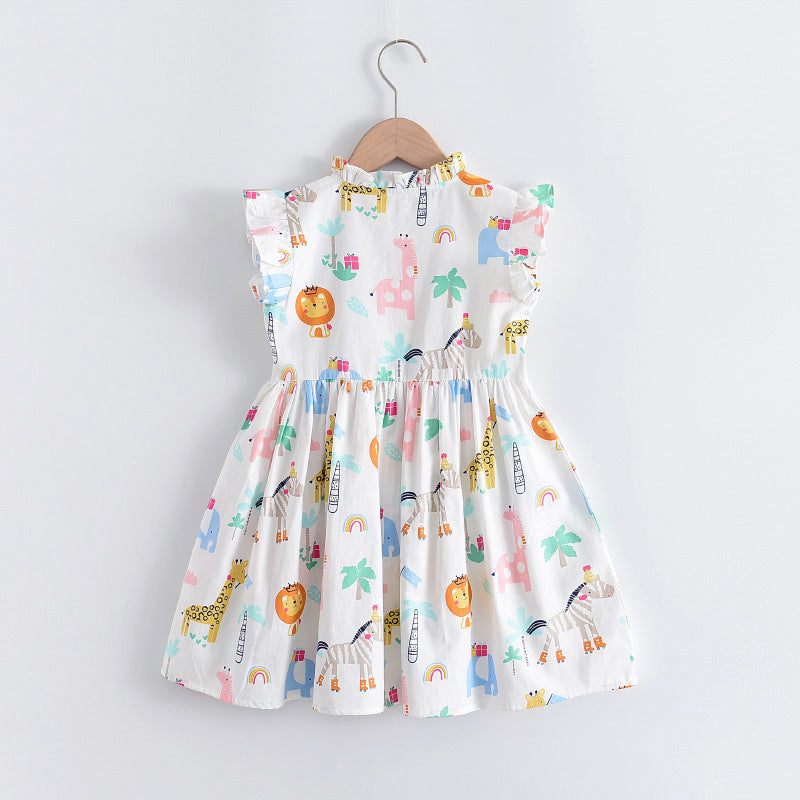 Western Style Dress Sweet Chiffon Skirt