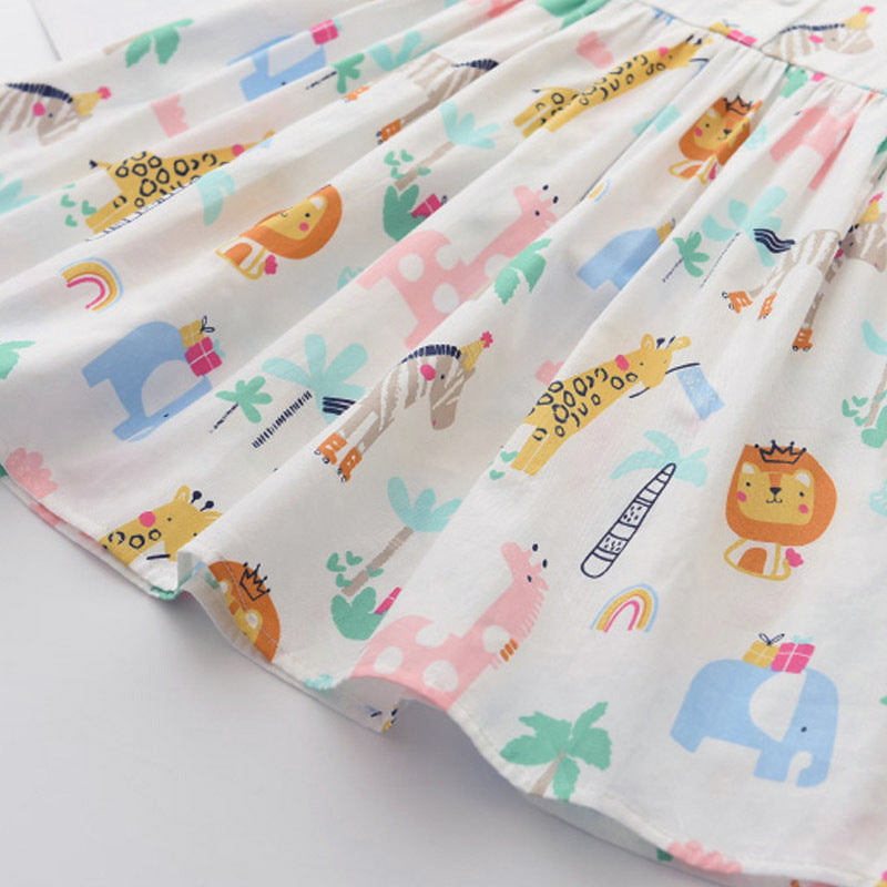 Western Style Dress Sweet Chiffon Skirt