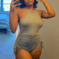 Show Hip Drawstring Sling Sports Jumpsuit