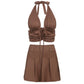 The Bottoming Was Thin V-neck Halterneck Vest Women's Sleeveless Tube Top