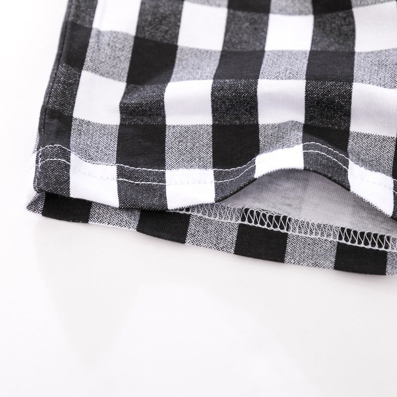 Costume d'été pour enfants, style européen et américain, manches courtes