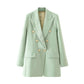 All-Match Slimming Loose Casual Double-Breasted Blazer Suit