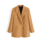 All-Match Slimming Loose Casual Double-Breasted Blazer Suit
