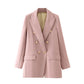 All-Match Slimming Loose Casual Double-Breasted Blazer Suit