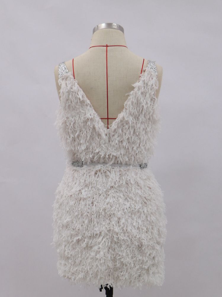 Nouvelle robe de mariée d'hiver sexy et tendance pour femme