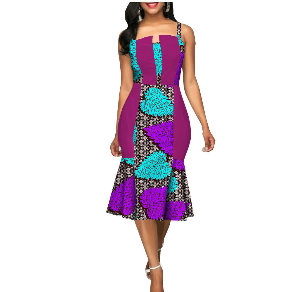 Robe d'été africaine personnalisée pour femme, tenue de soirée, vêtements africains, robe d'été