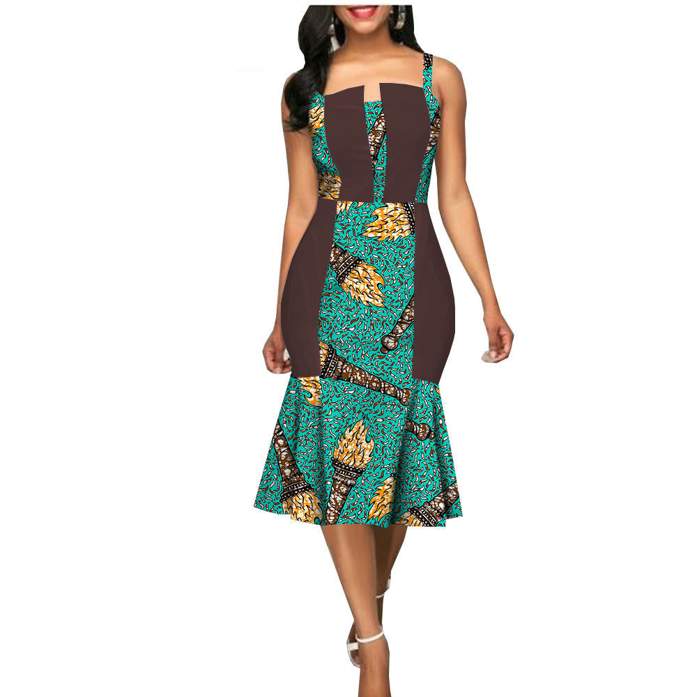 Robe d'été africaine personnalisée pour femme, tenue de soirée, vêtements africains, robe d'été