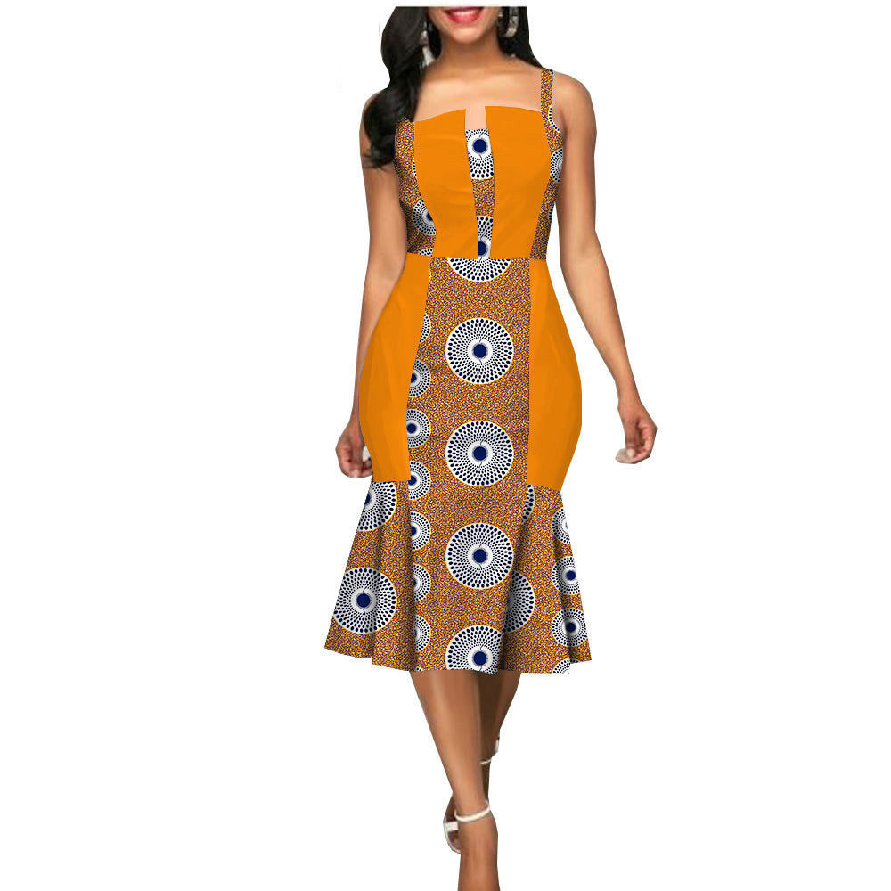 Robe d'été africaine personnalisée pour femme, tenue de soirée, vêtements africains, robe d'été
